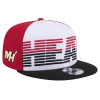 Бейсболка Miami Heat New Era White/Black Throwback Gradient Tech Font 9FIFTY