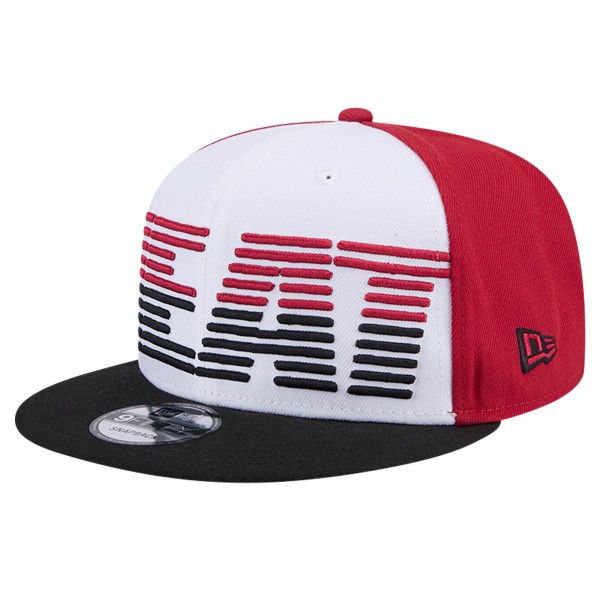 Бейсболка Miami Heat New Era White/Black Throwback Gradient Tech Font 9FIFTY