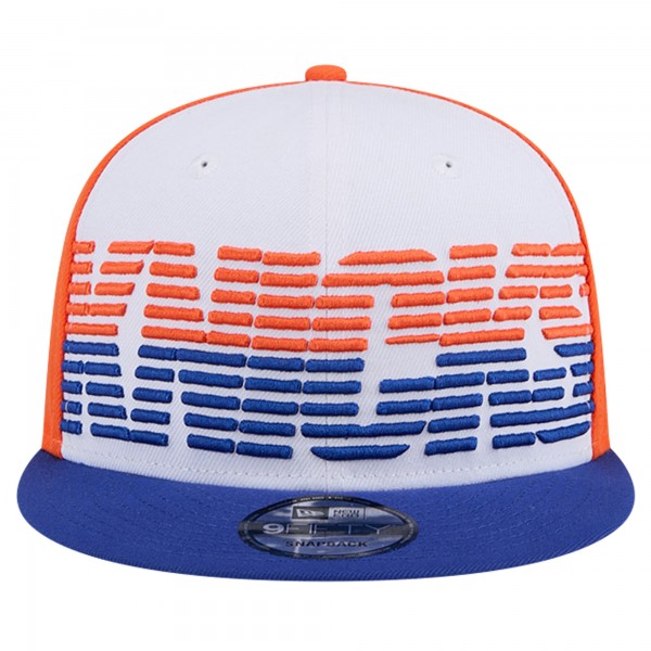 Бейсболка New York Knicks New Era Throwback Gradient Tech Font 9FIFTY - White/Blue