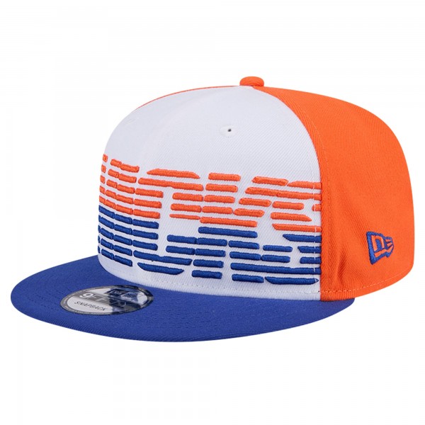 Бейсболка New York Knicks New Era Throwback Gradient Tech Font 9FIFTY - White/Blue