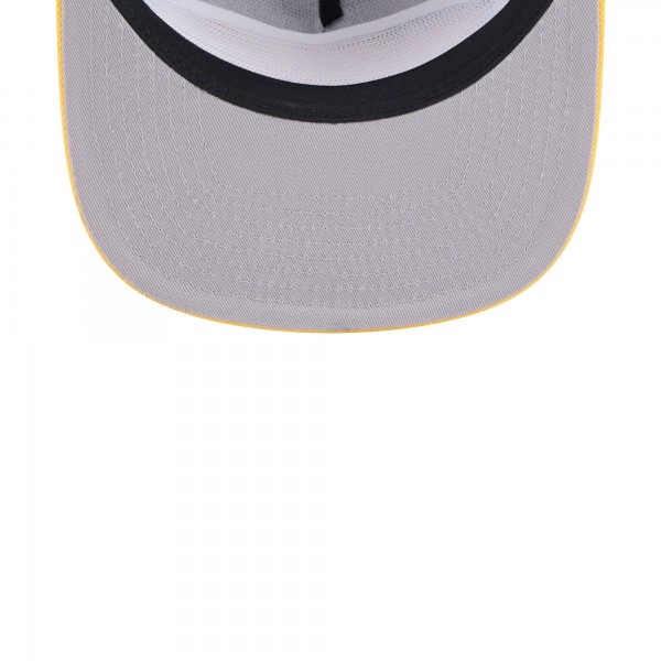 Бейсболка Golden State Warriors New Era Throwback Team Arch Golfer - Black/Gold