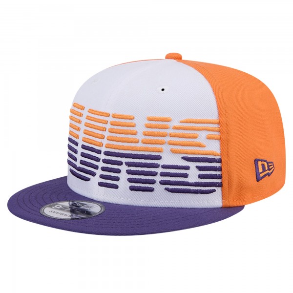 Бейсболка Phoenix Suns New Era White/Purple Throwback Gradient Tech Font 9FIFTY