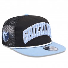 Бейсболка Memphis Grizzlies New Era Throwback Team Arch Golfer - Black/Light Blue