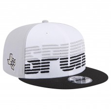 Бейсболка San Antonio Spurs New Era Throwback Gradient Tech Font 9FIFTY - White/Black