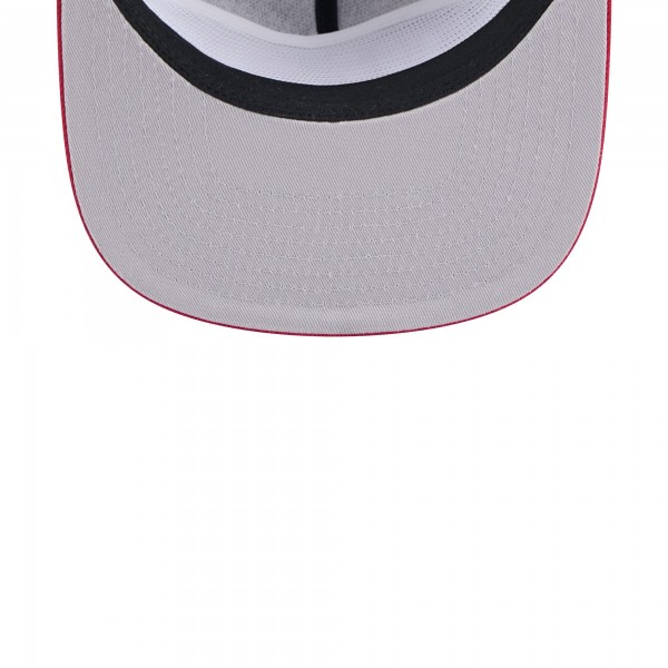 Бейсболка Miami Heat New Era Black/Red Throwback Team Arch Golfer