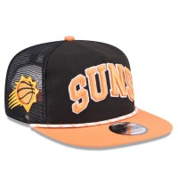 Бейсболка Phoenix Suns New Era Black/Orange Throwback Team Arch Golfer