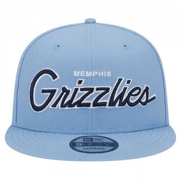 Бейсболка Memphis Grizzlies New Era Evergreen Script Side Patch 9FIFTY - Light Blue