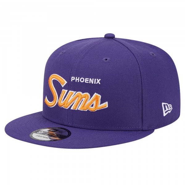 Бейсболка Phoenix Suns New Era Purple Script Side Patch 9FIFTY