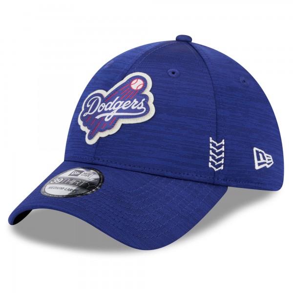 Бейсболка Los Angeles Dodgers New Era Royal 2024 Clubhouse 39THIRTY