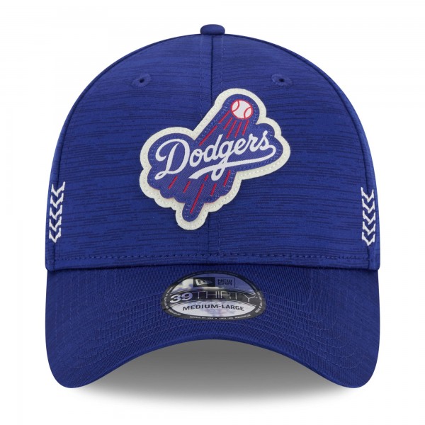 Бейсболка Los Angeles Dodgers New Era Royal 2024 Clubhouse 39THIRTY
