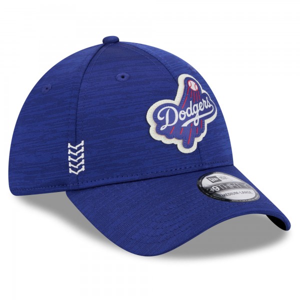 Бейсболка Los Angeles Dodgers New Era Royal 2024 Clubhouse 39THIRTY