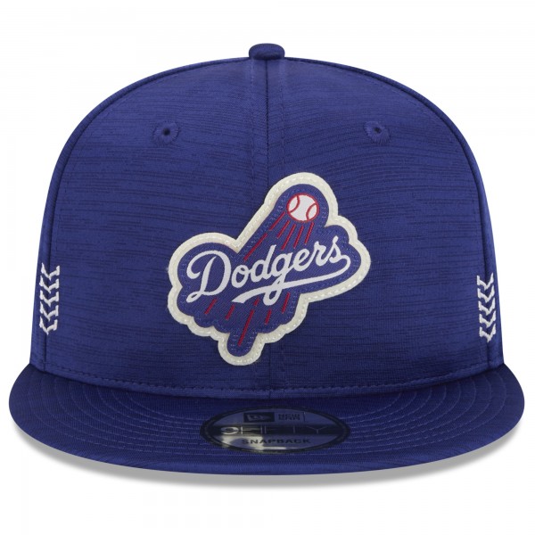 Бейсболка Los Angeles Dodgers New Era Royal 2024 Clubhouse 9FIFTY Snapback