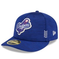 Бейсболка Los Angeles Dodgers New Era Royal 2024 Clubhouse Low Profile 59FIFTY