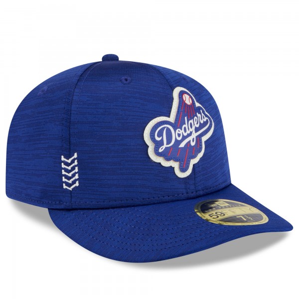 Бейсболка Los Angeles Dodgers New Era Royal 2024 Clubhouse Low Profile 59FIFTY