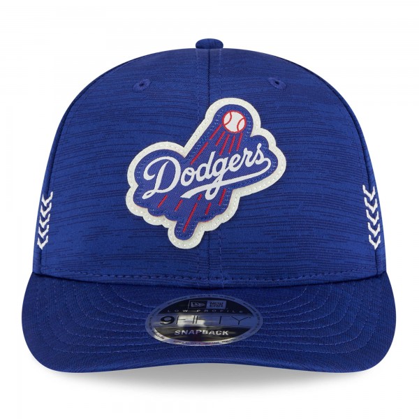 Бейсболка Los Angeles Dodgers New Era Royal 2024 Clubhouse Low Profile 9FIFTY Snapback