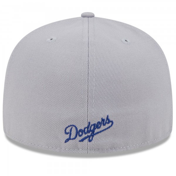 Бейсболка Los Angeles Dodgers New Era Royal/Gray Gameday Sideswipe 59FIFTY