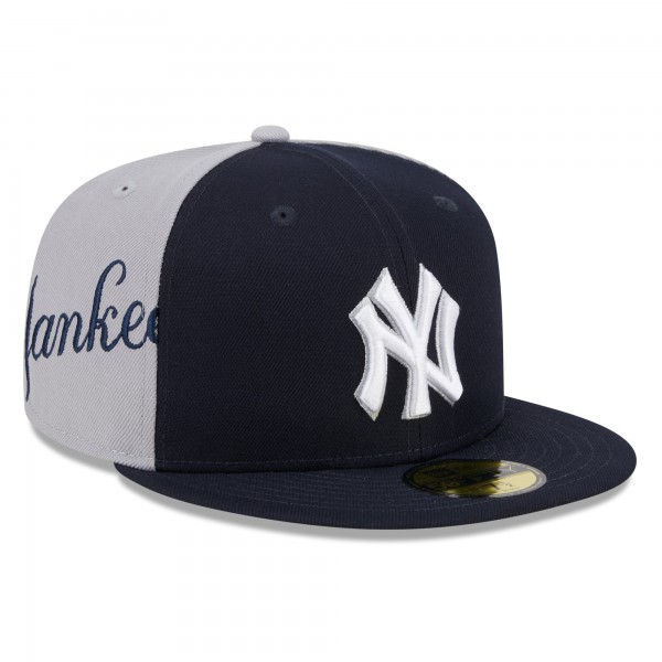 Бейсболка New York Yankees New Era Navy/Gray Gameday Sideswipe 59FIFTY