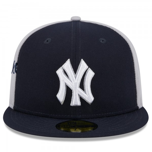 Бейсболка New York Yankees New Era Navy/Gray Gameday Sideswipe 59FIFTY