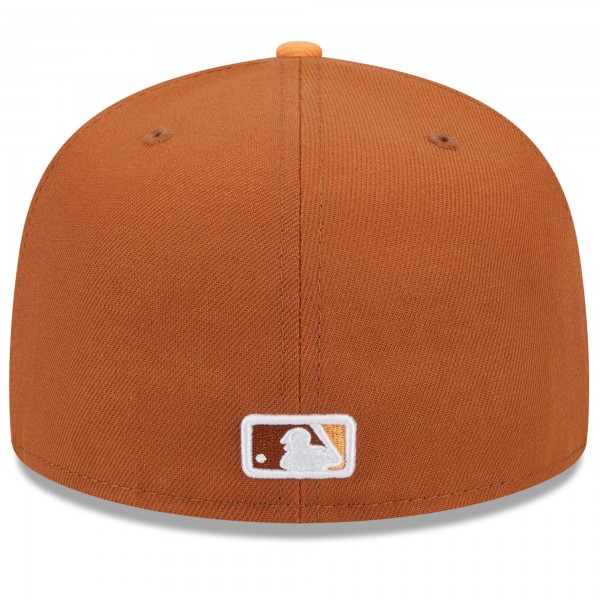 Бейсболка New York Yankees New Era Brown/Orange Spring Color Basic Two-Tone 59FIFTY
