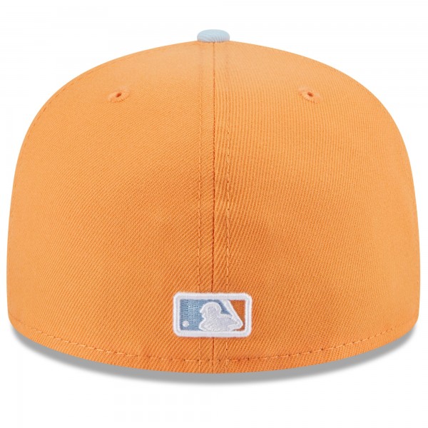Бейсболка New York Yankees New Era Orange/Light Blue Spring Color Basic Two-Tone 59FIFTY