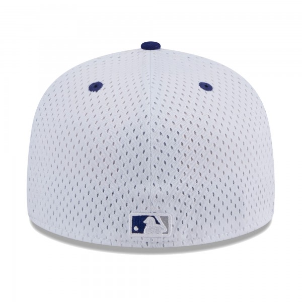 Бейсболка Los Angeles Dodgers New Era White Throwback Mesh 59FIFTY