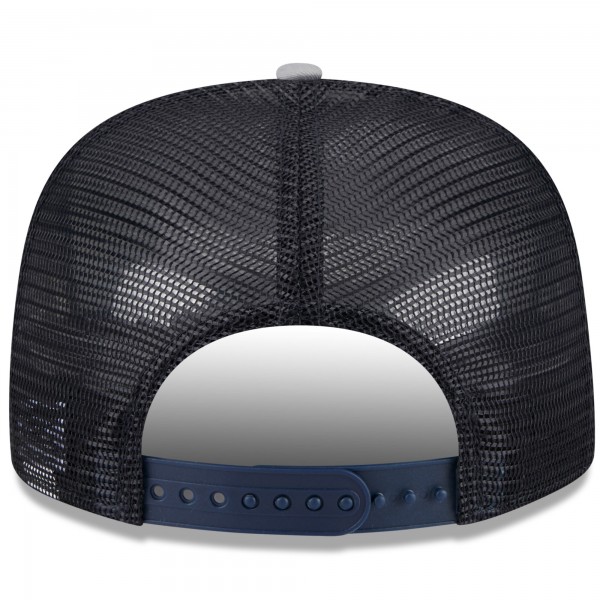 Бейсболка New York Yankees New Era White/Gray Team Foam Front A-Frame Trucker 9FIFTY Snapback