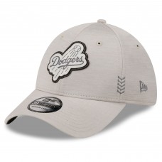 Бейсболка Los Angeles Dodgers New Era Cream 2024 Clubhouse 39THIRTY