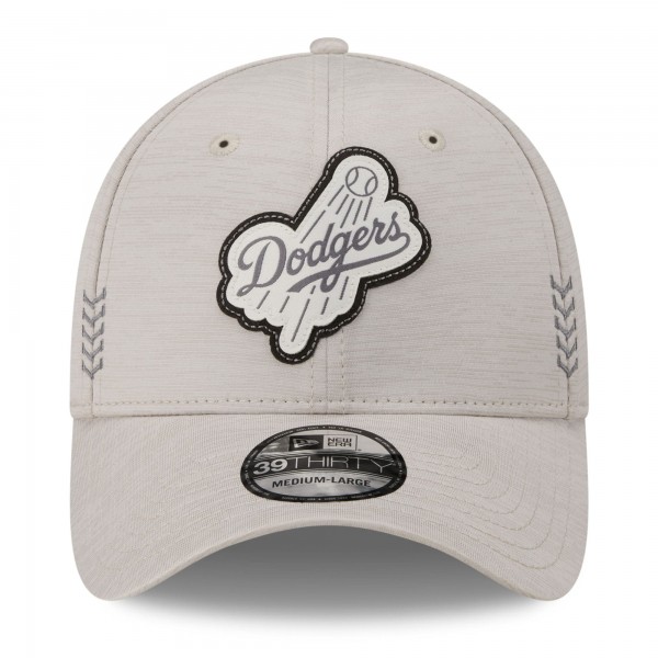 Бейсболка Los Angeles Dodgers New Era Cream 2024 Clubhouse 39THIRTY