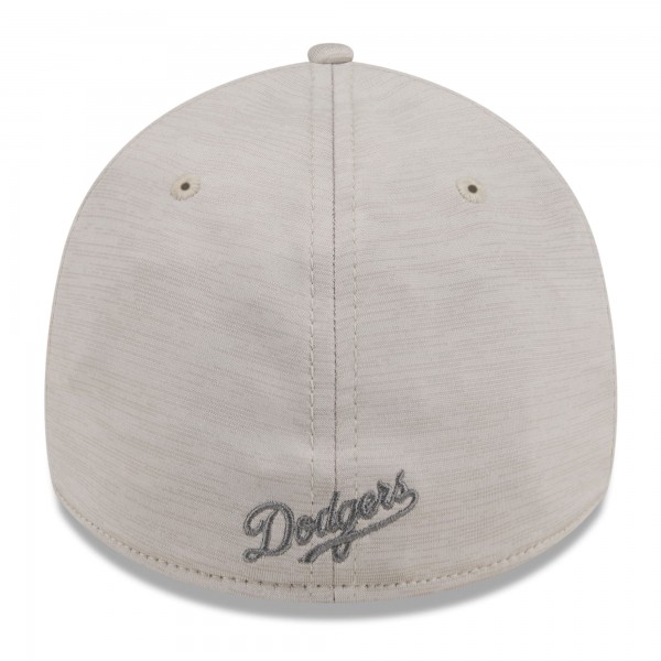 Бейсболка Los Angeles Dodgers New Era Cream 2024 Clubhouse 39THIRTY