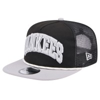 New York Yankees New Era Black Throwback Meshback Golfer Hat