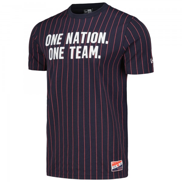 Футболка USMNT 5th & Ocean by New Era Throwback Pinstripe - Navy