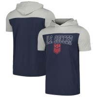 Футболка USMNT 5th & Ocean by New Era Active Short Sleeve Hoodie - Navy