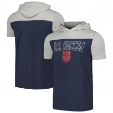 Футболка USMNT 5th & Ocean by New Era Active Short Sleeve Hoodie - Navy