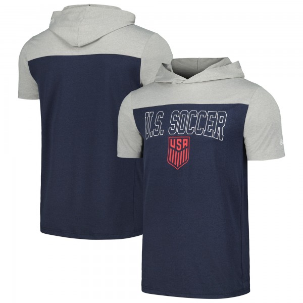Футболка USMNT 5th & Ocean by New Era Active Short Sleeve Hoodie - Navy