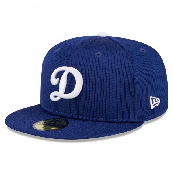 Бейсболка Los Angeles Dodgers New Era Royal 2025 Batting Practice 59FIFTY