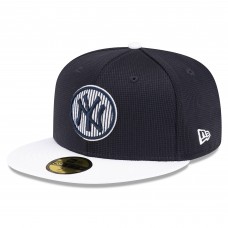 Бейсболка New York Yankees New Era Navy 2025 Batting Practice 59FIFTY