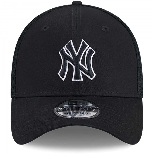 Бейсболка New York Yankees New Era Black/White Neo 39THIRTY