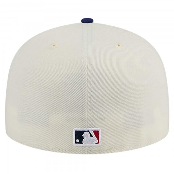 Бейсболка Los Angeles Dodgers New Era Cream Chrome 59FIFTY