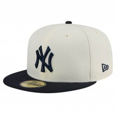 Бейсболка New York Yankees New Era Cream Chrome 59FIFTY