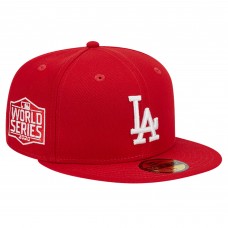 Бейсболка Los Angeles Dodgers New Era Red Logo 59FIFTY