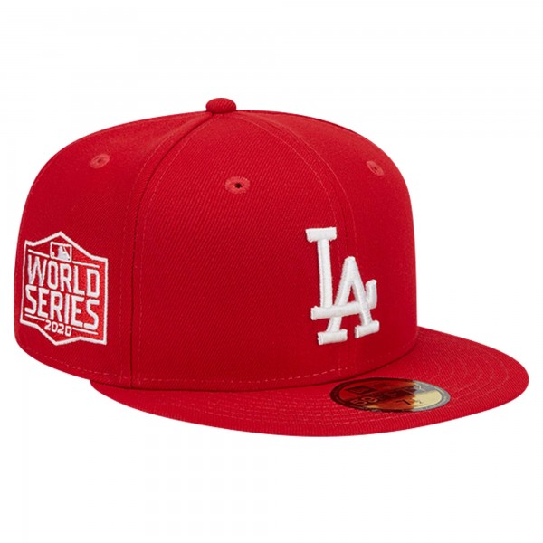 Бейсболка Los Angeles Dodgers New Era Red Logo 59FIFTY