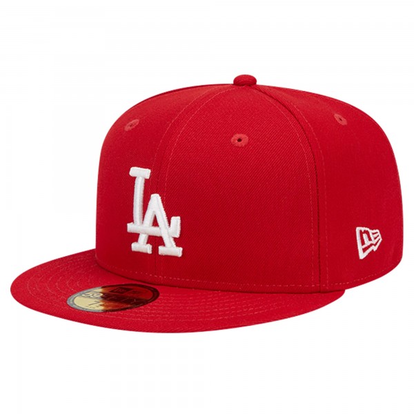 Бейсболка Los Angeles Dodgers New Era Red Logo 59FIFTY
