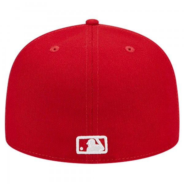 Бейсболка Los Angeles Dodgers New Era Red Logo 59FIFTY