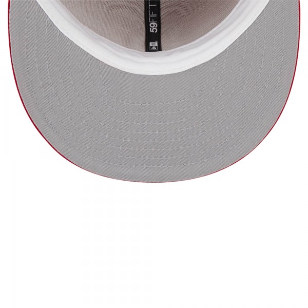 Бейсболка Los Angeles Dodgers New Era Red Logo 59FIFTY