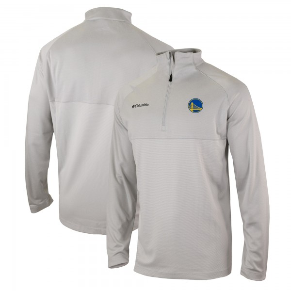Кофта на короткой молнии Golden State Warriors Columbia Omni-Wick Rockin It - Heather Gray