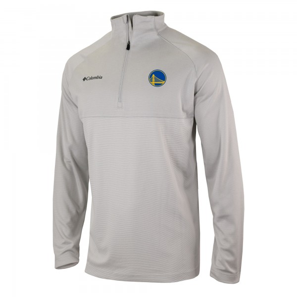Кофта на короткой молнии Golden State Warriors Columbia Omni-Wick Rockin It - Heather Gray