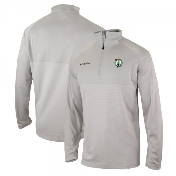 Кофта на короткой молнии Boston Celtics Columbia Omni-Wick Rockin It - Heather Gray