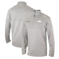 Кофта на короткой молнии Sacramento Kings Columbia Omni-Wick Rockin It - Heather Gray