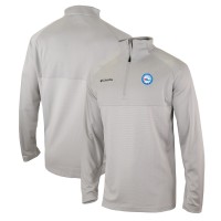 Кофта на короткой молнии Philadelphia 76ers Columbia Omni-Wick Rockin It - Heather Gray
