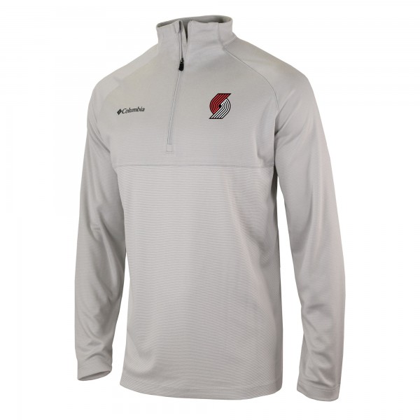 Кофта на короткой молнии Portland Trail Blazers Columbia Omni-Wick Rockin It - Heather Gray